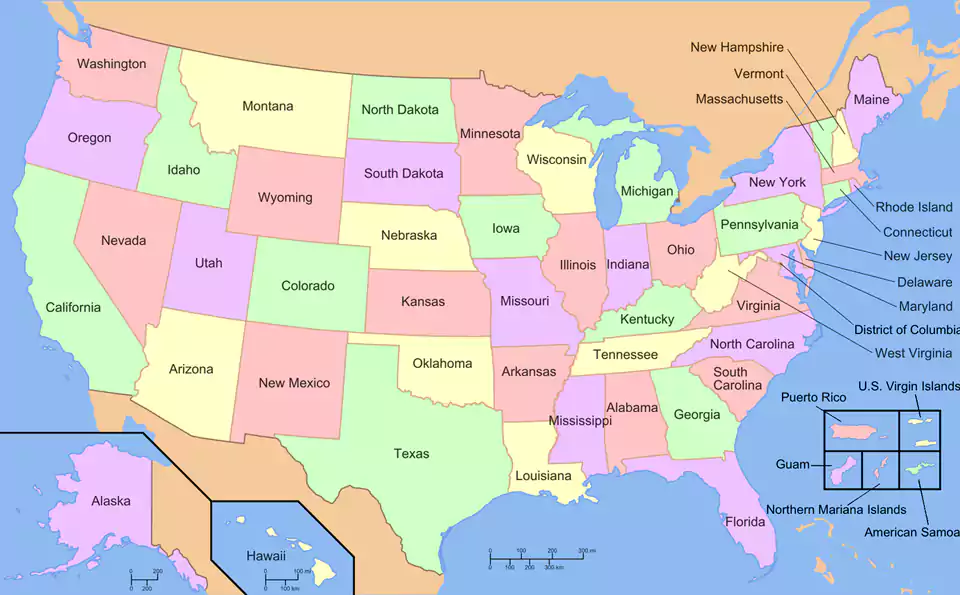 List of Us States And Capitals With Abbreviations